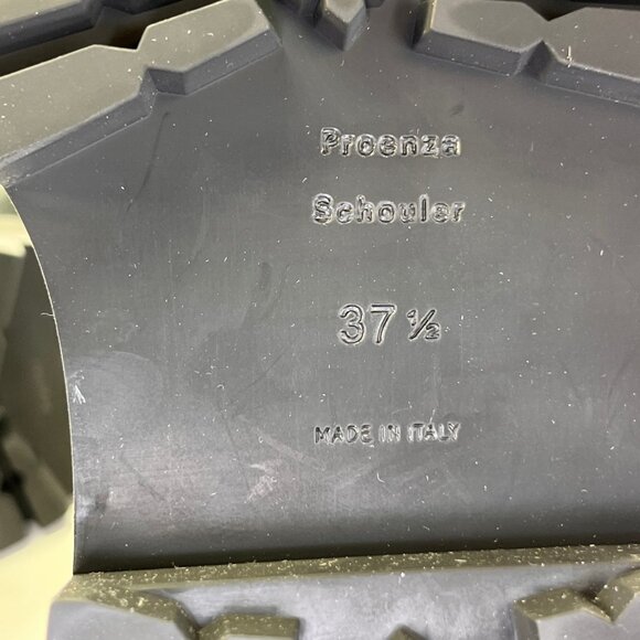 Proenza Schouler Brushed Calf Chelsea Boot Size 37.5 Black Lug Sole Ankle Boots - Picture 13 of 16